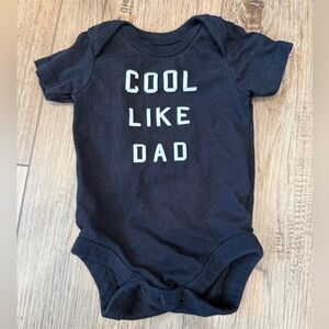 The Children's Place Black 'Cool Like Dad' Bodysuit